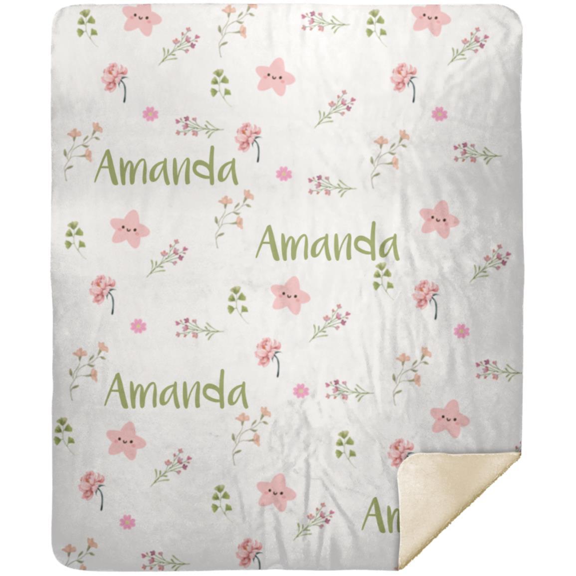 Personalized Blanket for Kids | Floral