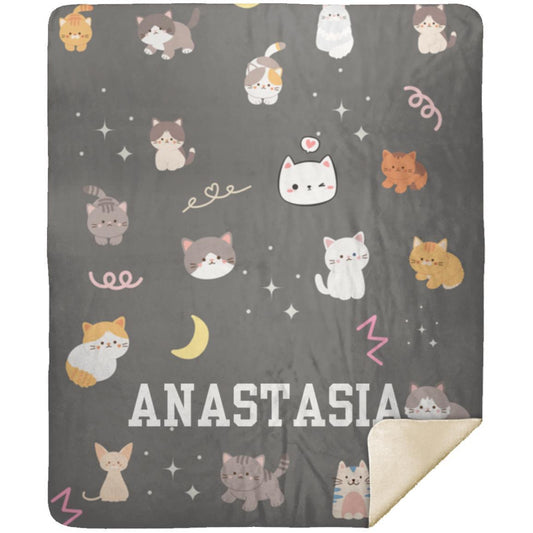 Personalized Cat Lover Blanket