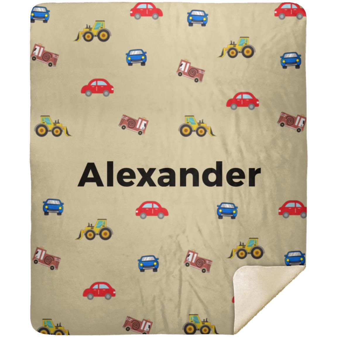 Personalized Blanket for Kids | Cars