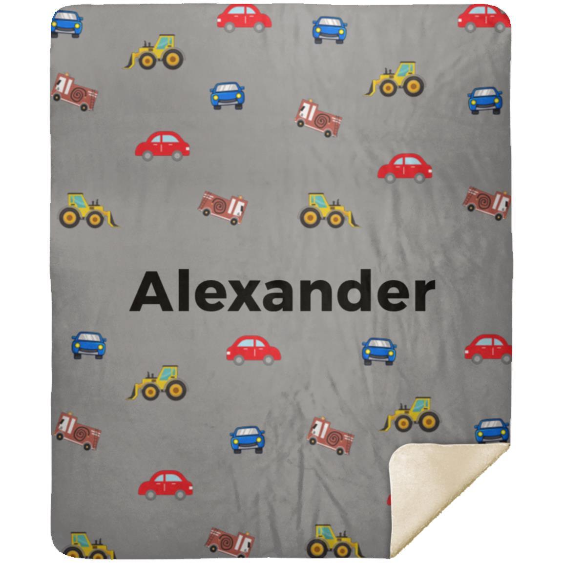 Personalized Blanket for Kids | Cars