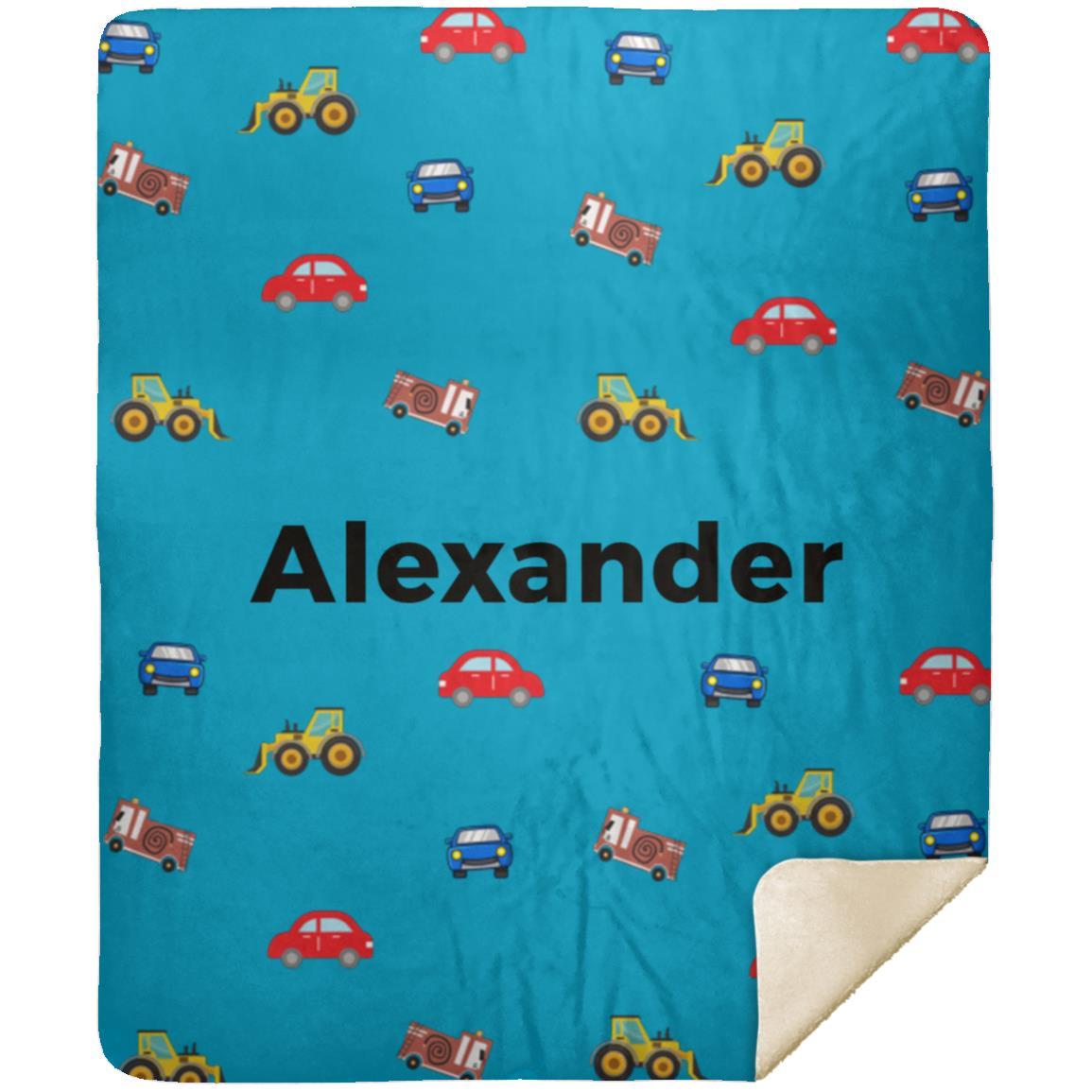 Personalized Blanket for Kids | Cars