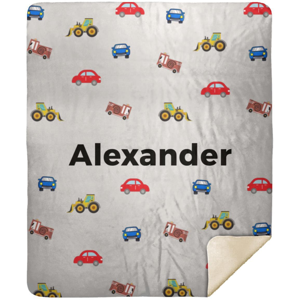 Personalized Blanket for Kids | Cars