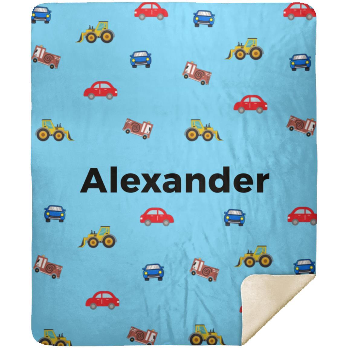 Personalized Blanket for Kids | Cars