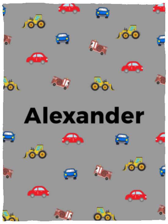 Personalized Blanket for Kids | Cars