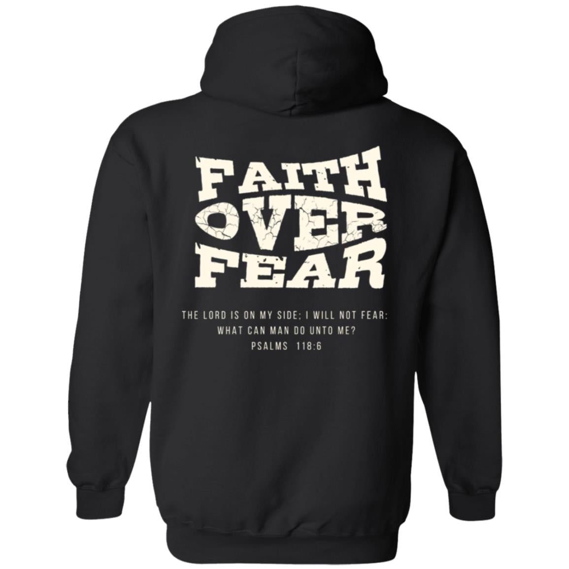 Faith Over Fear Christian Pullover Hoodie