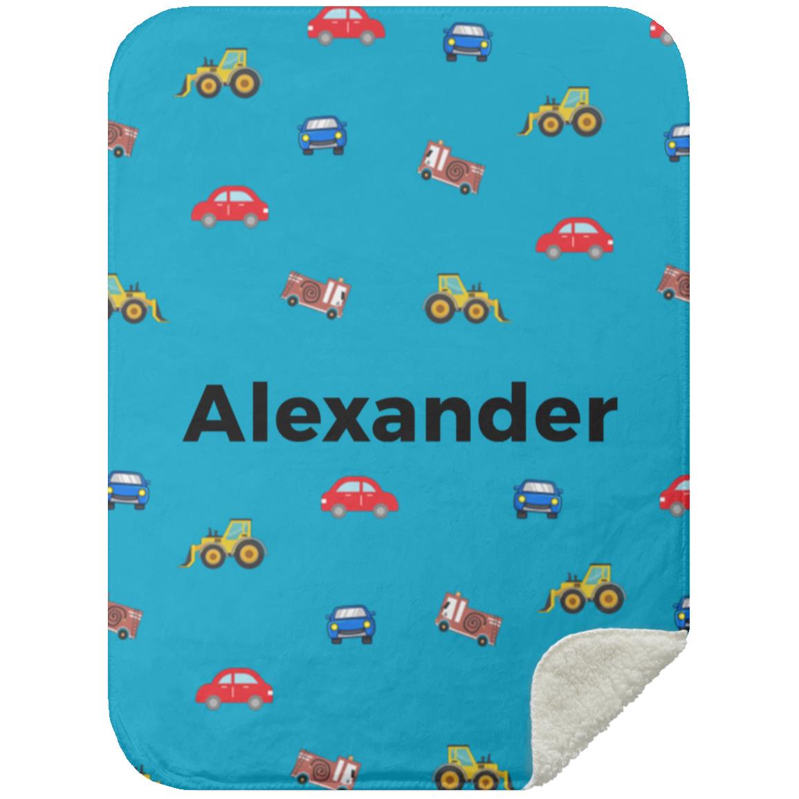 Personalized Blanket for Kids | Cars