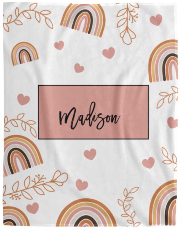 Personalized Boho Pattern Blanket