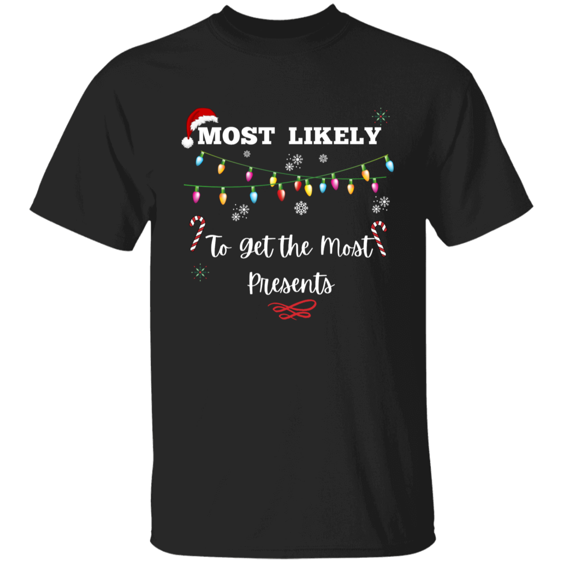 Youth Christmas T-Shirt | To Eat Santa's Cookies | To Trade Brother/Sister for Presents | To Get the Most Presents