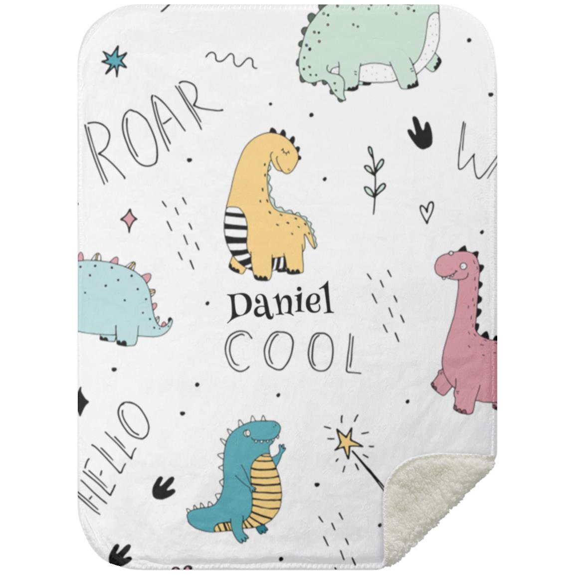 Personalized Name | Dino Blanket