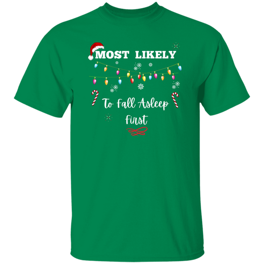 Unisex Christmas T-Shirt | To Fall Asleep First | To Drink All Night | To be Late for Christmas