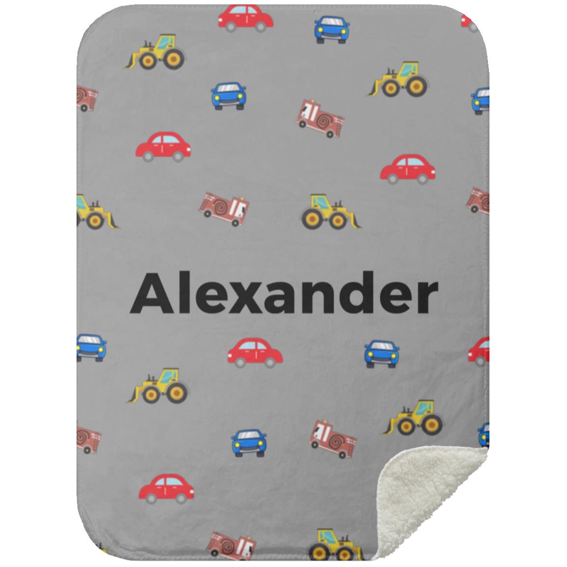 Personalized Blanket for Kids | Cars