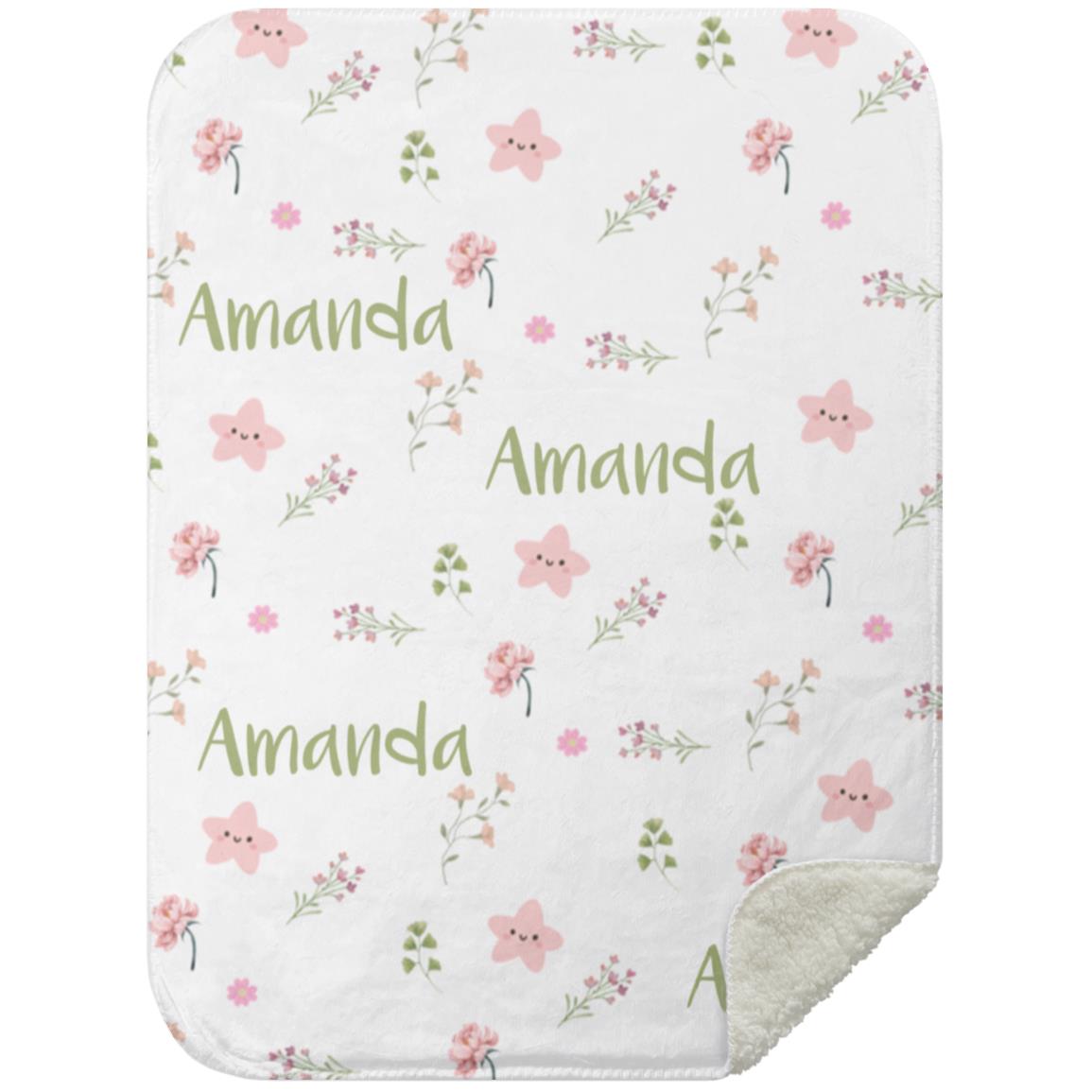 Personalized Blanket for Kids | Floral