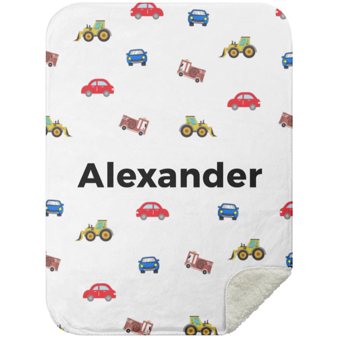 Personalized Blanket for Kids | Cars