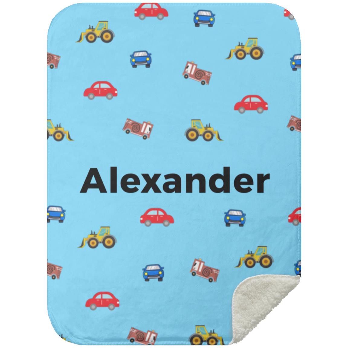 Personalized Blanket for Kids | Cars