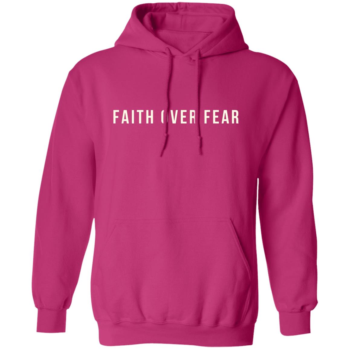 Faith Over Fear Christian Pullover Hoodie