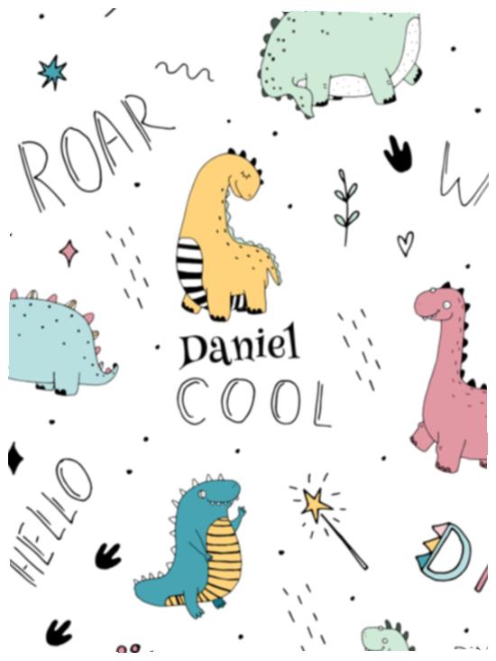 Personalized Name | Dino Blanket