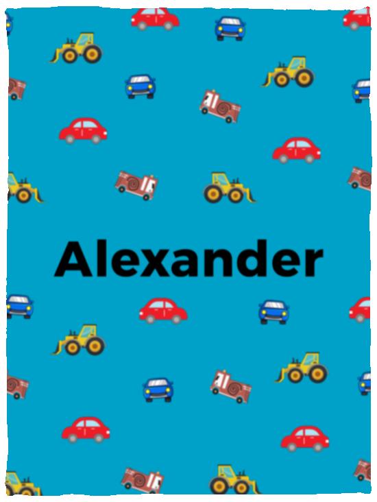 Personalized Blanket for Kids | Cars