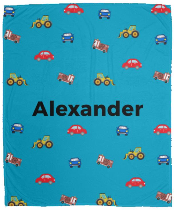 Personalized Blanket for Kids | Cars