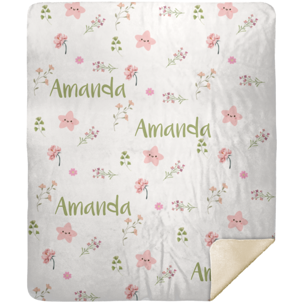 Personalized Blanket for Kids | Floral