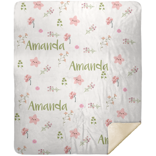 Personalized Blanket for Kids | Floral