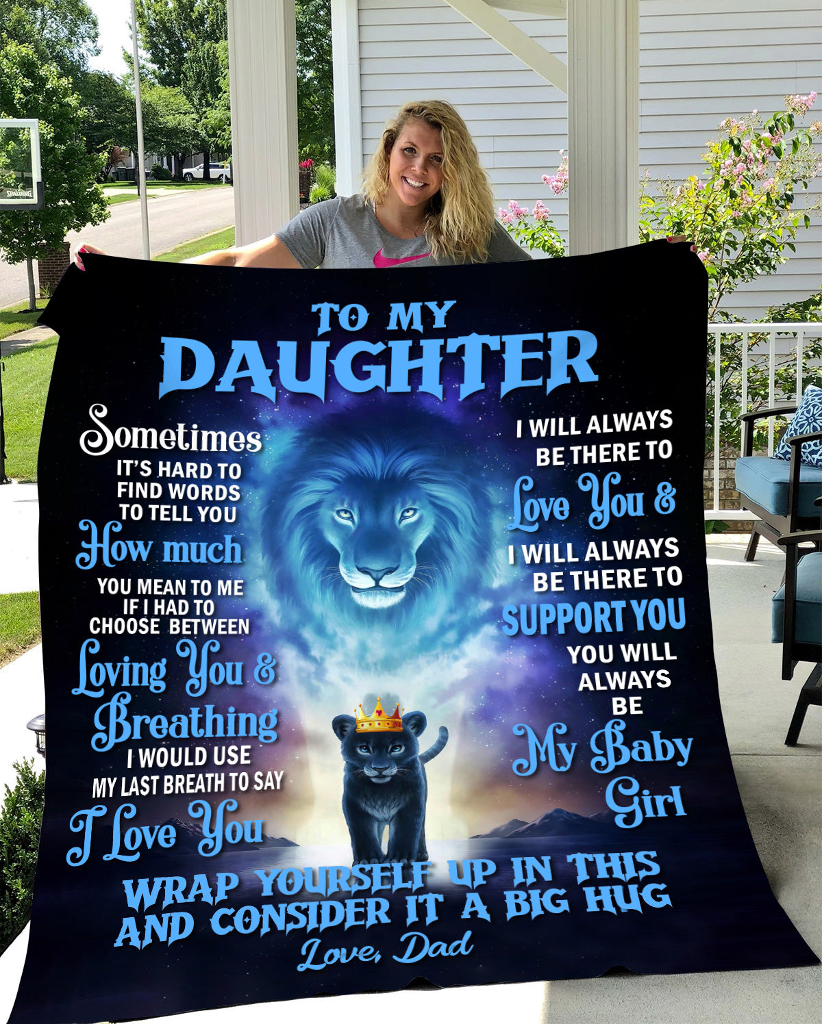 To My Daughter Blanket The Greatest Gift 2 U