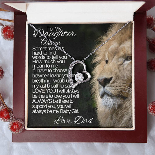 To My Daughter | Personalized Necklace Card