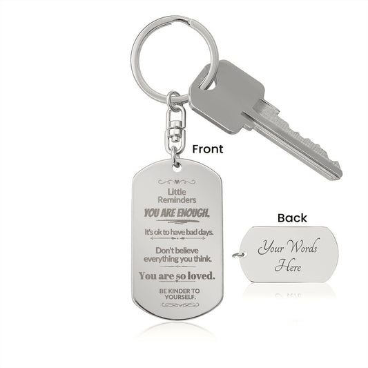 Little Reminders | Dog Tag Key chain