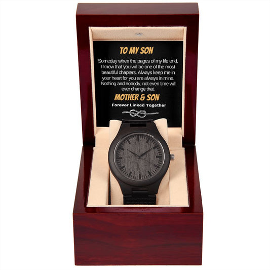 Wooden Watch | To my Son from Mom