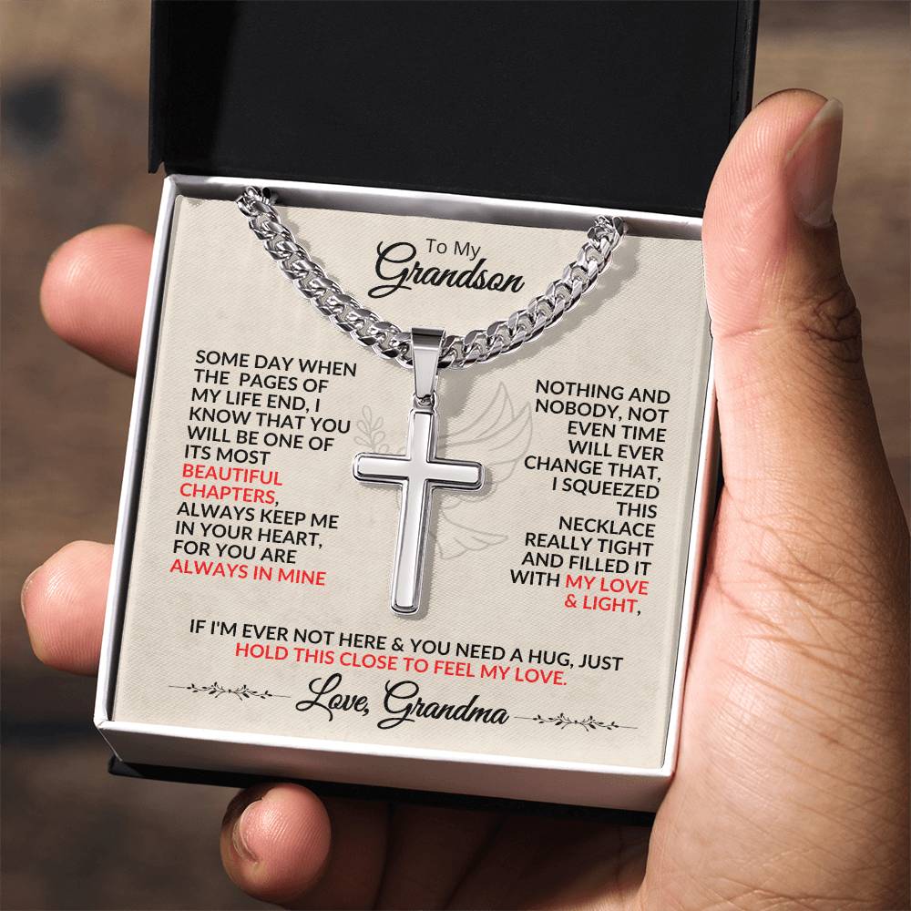 To My Grandson | Cross Necklace