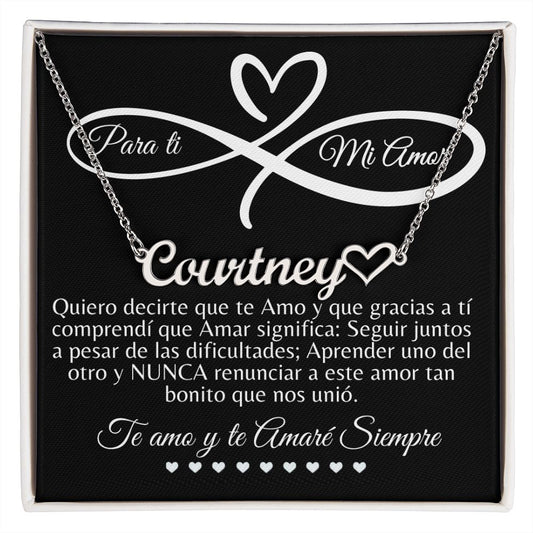 Para ti Mi amor | Cadena con Nombre Personalizado