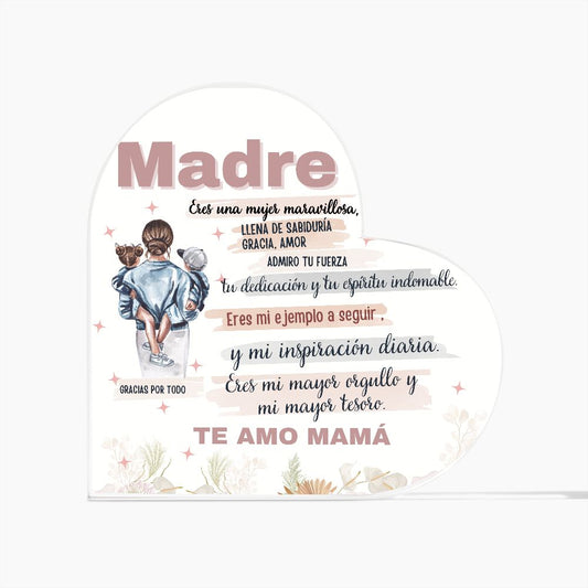 Placa Acrilica para Mamá