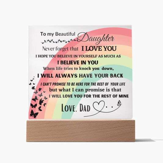 To My Beautiful Daughter | Gift from Dad