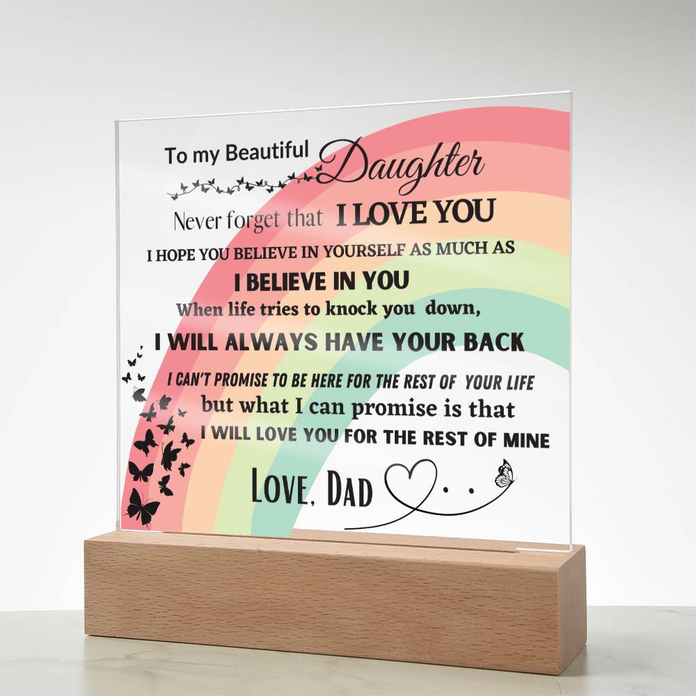 To My Beautiful Daughter | Gift from Dad