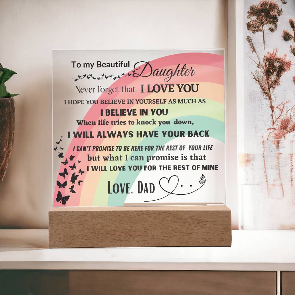 To My Beautiful Daughter | Gift from Dad