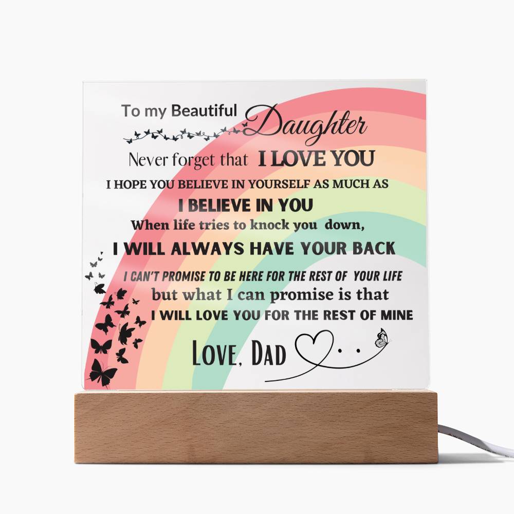 To My Beautiful Daughter | Gift from Dad