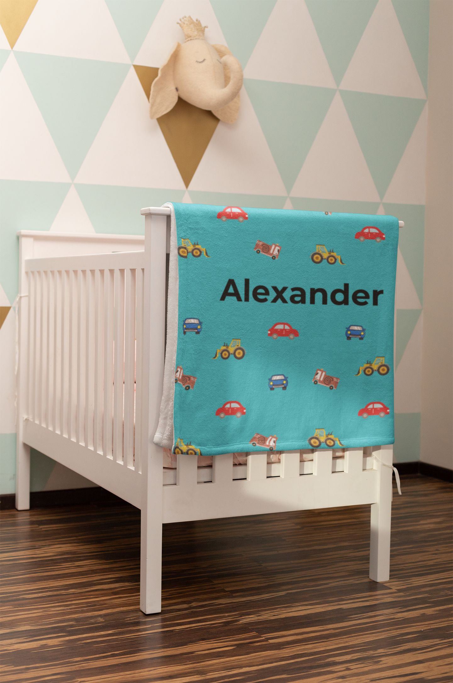 Personalized Blanket for Kids | Cars