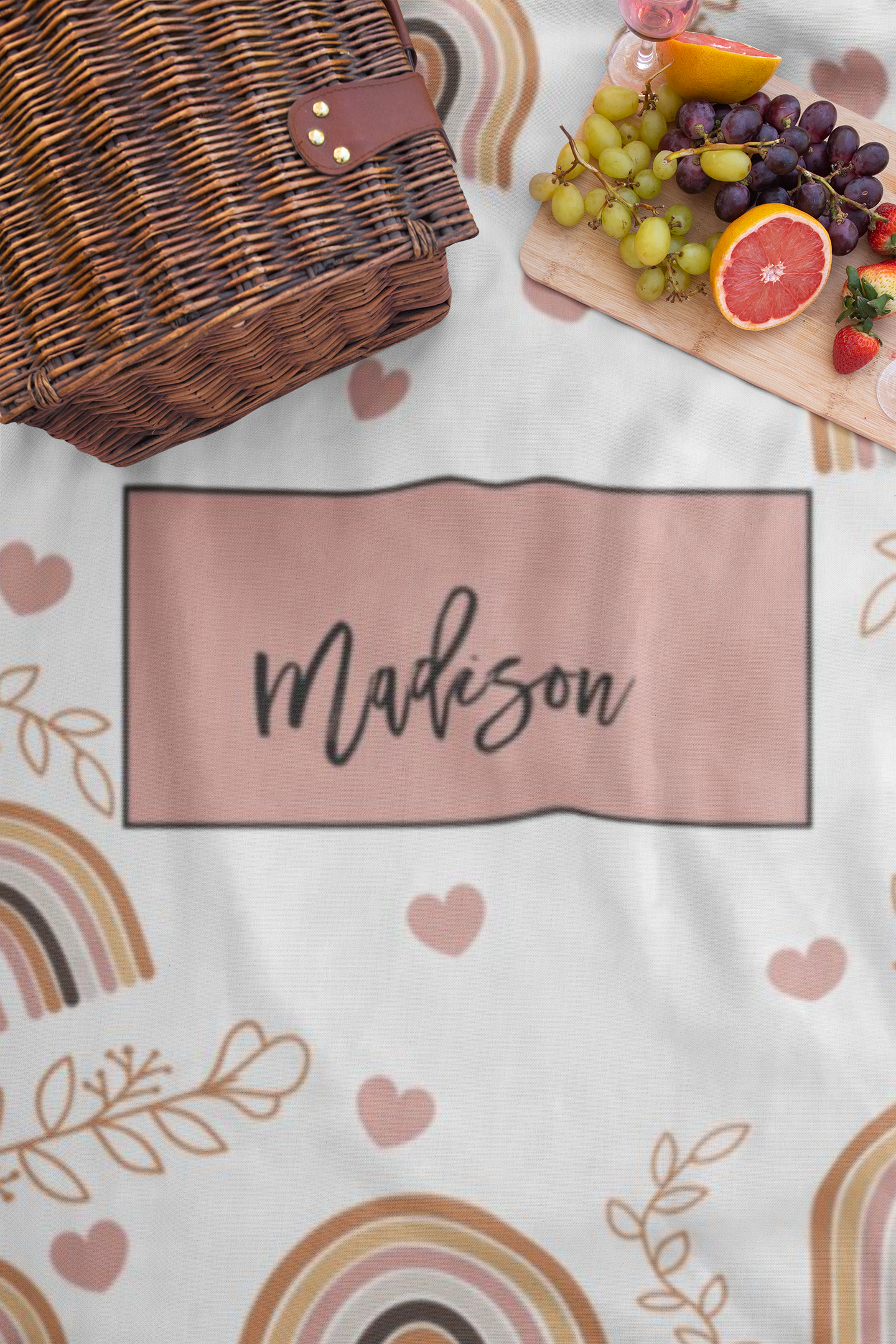 Personalized Boho Pattern Blanket