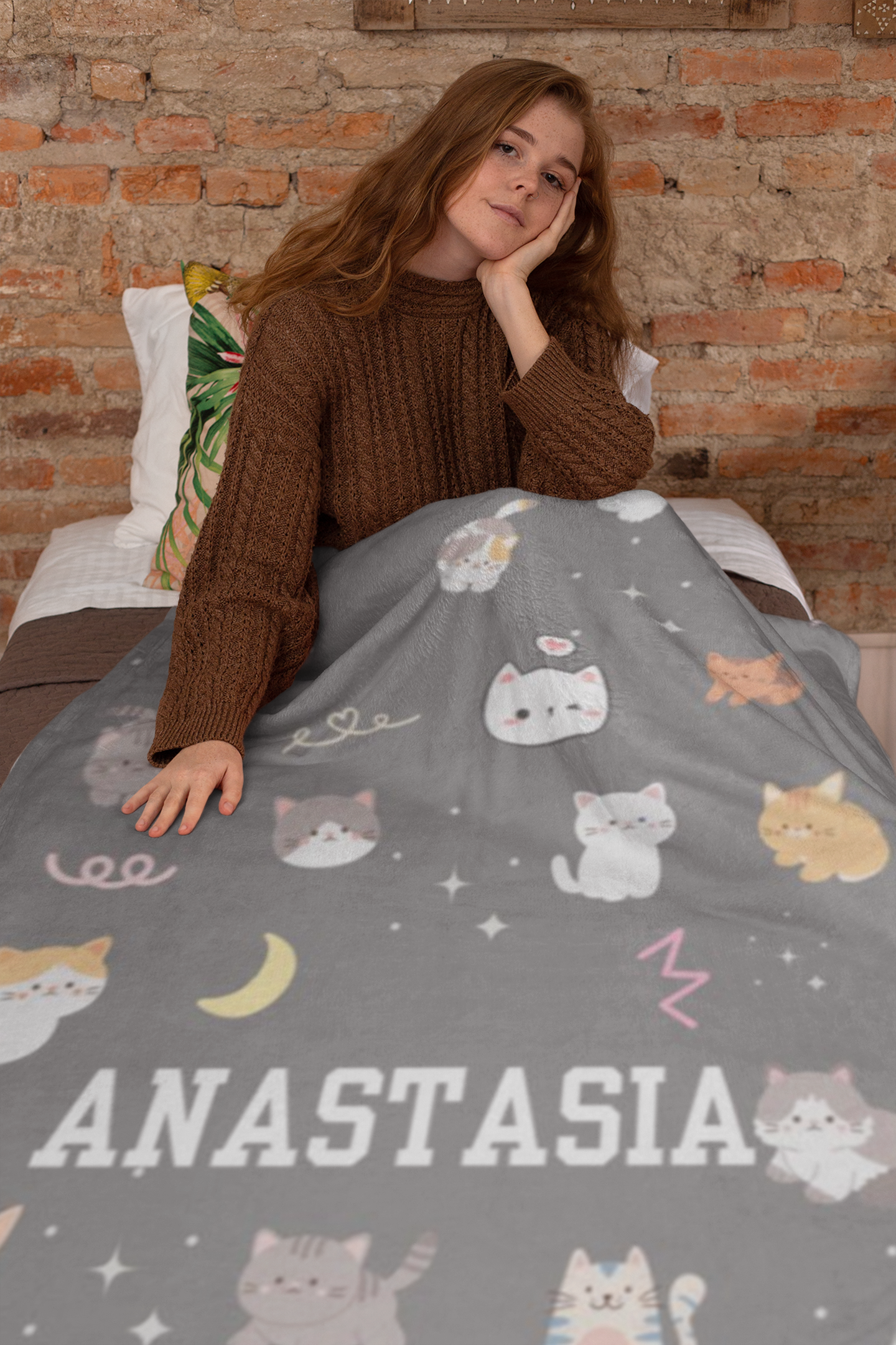 Personalized Cat Lover Blanket