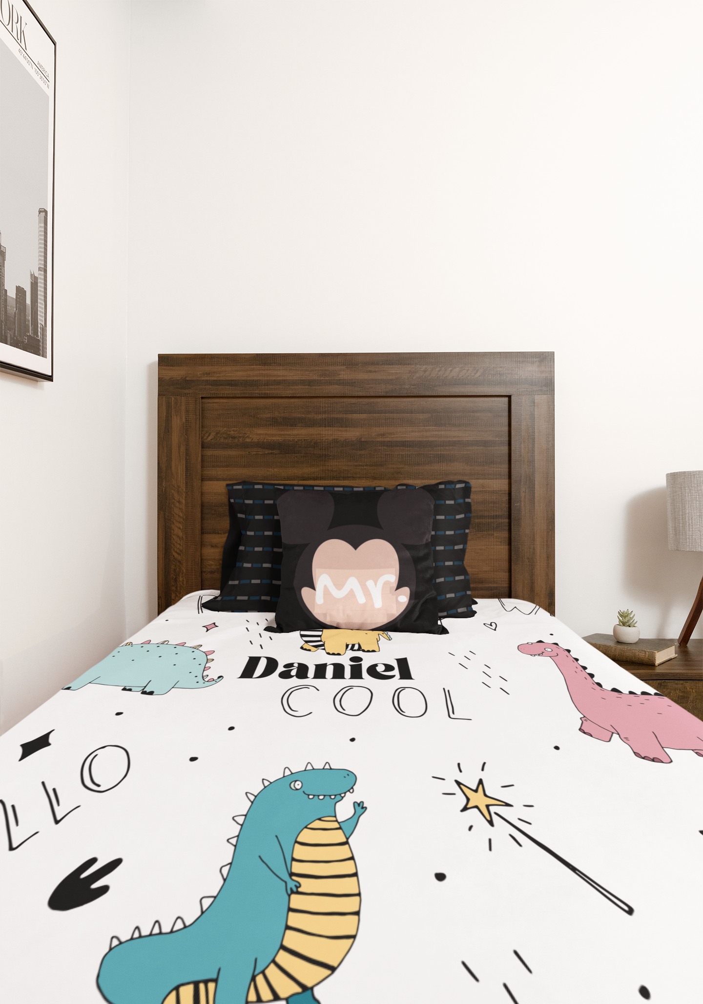 Personalized Name | Dino Blanket