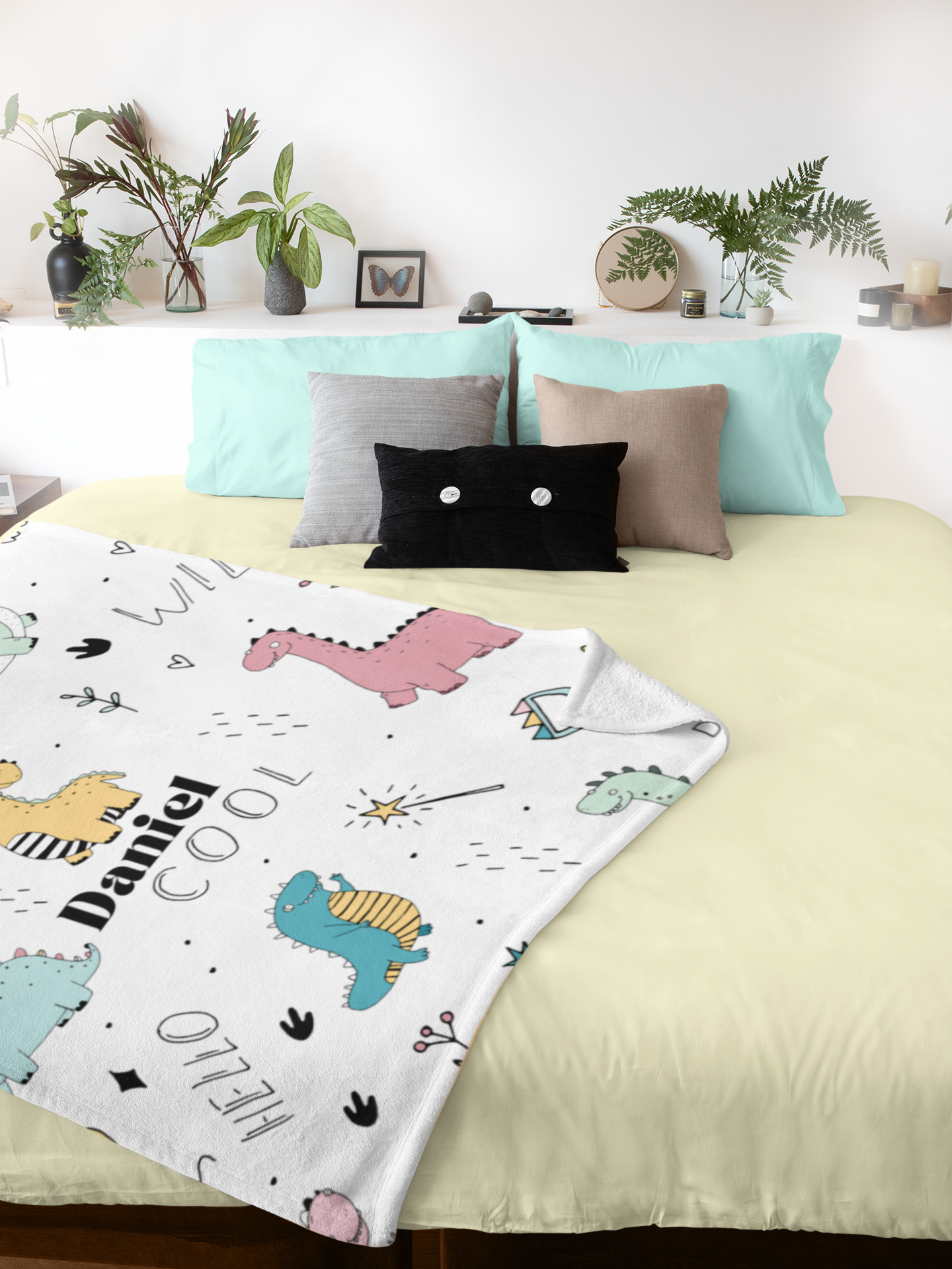 Personalized Name | Dino Blanket