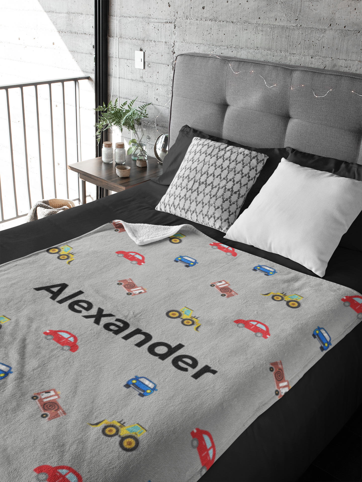 Personalized Blanket for Kids | Cars