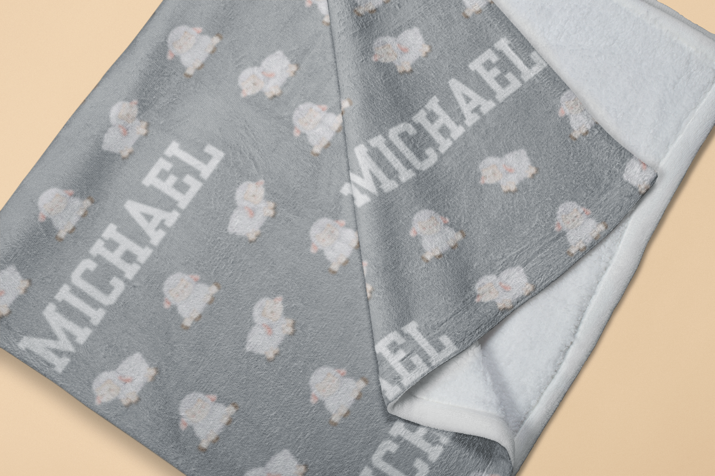 Personalized Blanket for Kids | Baby Lamb