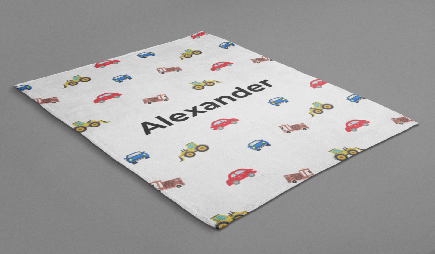 Personalized Blanket for Kids | Cars