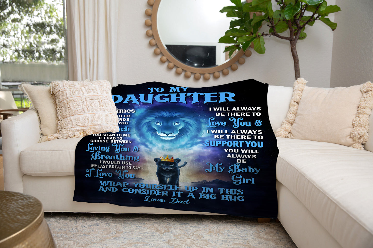 To My Daughter Blanket